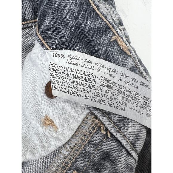 Zara Jeans Gray Loose Fit High Rise Button Fly Women's Size 0 Denim - Picture 9 of 9